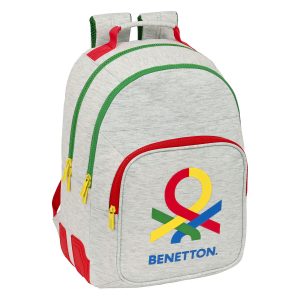 Školský batoh Benetton Pop Sivá (32 x 42 x 15 cm)