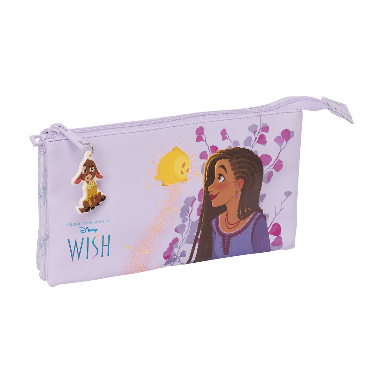 Trojitý peračník Wish Fialová 22 x 12 x 3 cm
