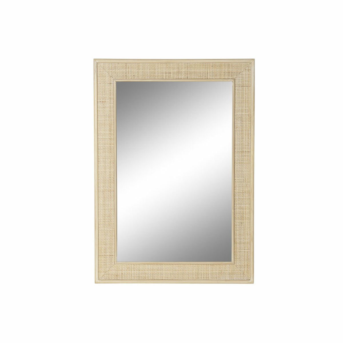 Nástenné zrkadlo DKD Home Decor Viacfarebná Prírodná Drevo Vintage Scandi 70,5 x 2,5 x 100,5 cm
