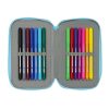 Trojitý peračník Bluey Nebeská modrá 12,5 x 19,5 x 5,5 cm 36 Kusy