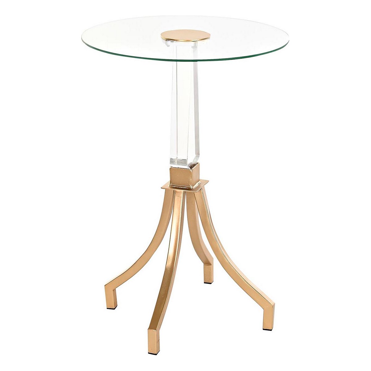 Postranný stolík DKD Home Decor Zlatá Kov Akryl (42 x 42 x 60 cm)