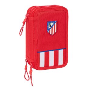 Trojitý peračník Atlético Madrid Červená 12,5 x 19,5 x 5,5 cm 36 Kusy