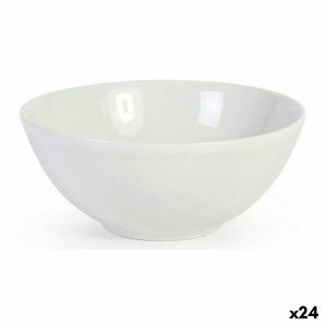 Miska La Mediterránea Monaco Biela Keramický 16 x 7 cm (24 kusov)