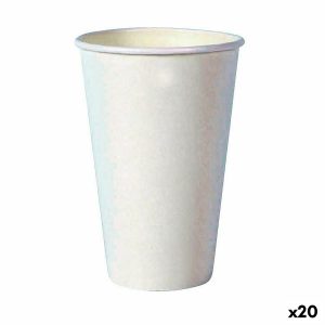 Sada pohárov Algon Jednorázový; nevratný Kartón Biela 35 Kusy 350 ml (20 kusov)
