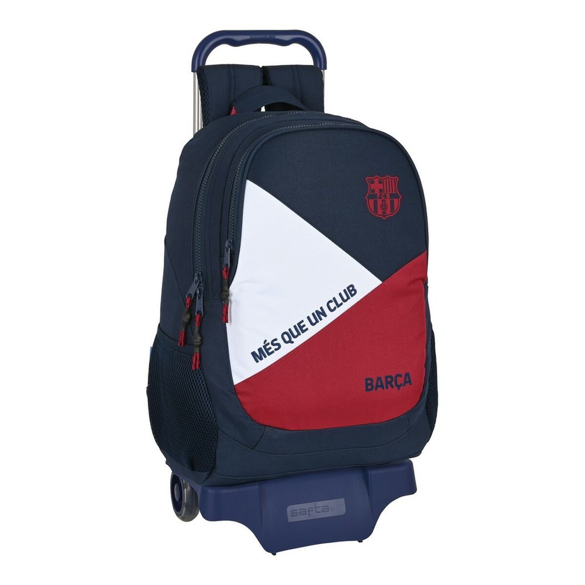 Školská taška na kolieskach F.C. Barcelona Corporativa Modrá Hnedočervená 32 x 44 x 16 cm