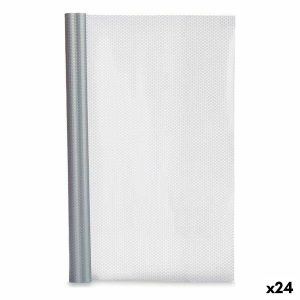 Protišmykový Striebristý Polypropylén 45 x 100 cm (24 kusov)