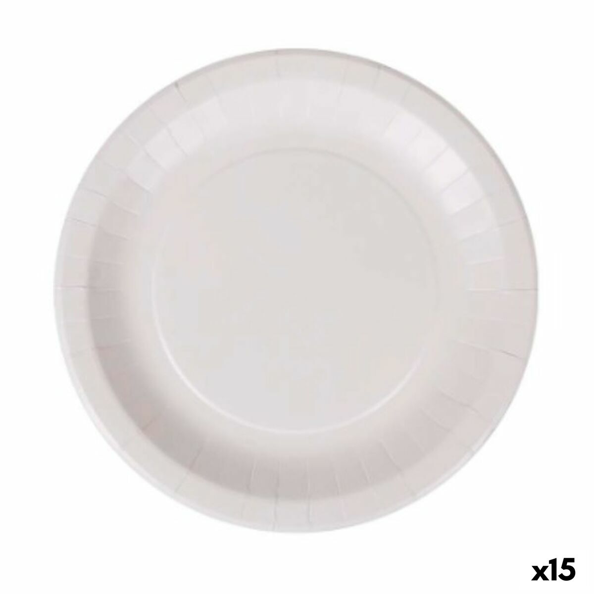 Sada tanierov Algon Jednorázový; nevratný Biela Kartón 28 cm (15 kusov)