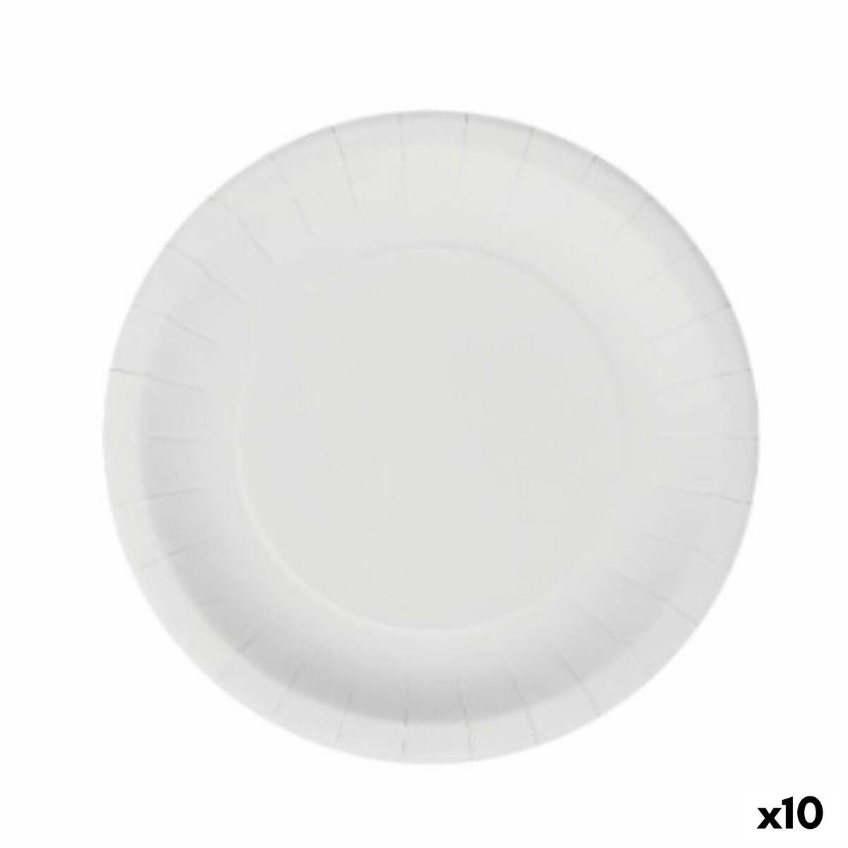 Sada tanierov Algon Jednorázový; nevratný Biela Kartón 20 cm (10 kusov)