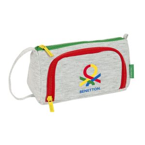 Školský peračník s náplňou Benetton Pop Sivá 20 x 11 x 8.5 cm (32 Kusy)