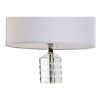 Stolná lampa Home ESPRIT Biela Sklo 50 W 220 V 25 x 25 x 42 cm