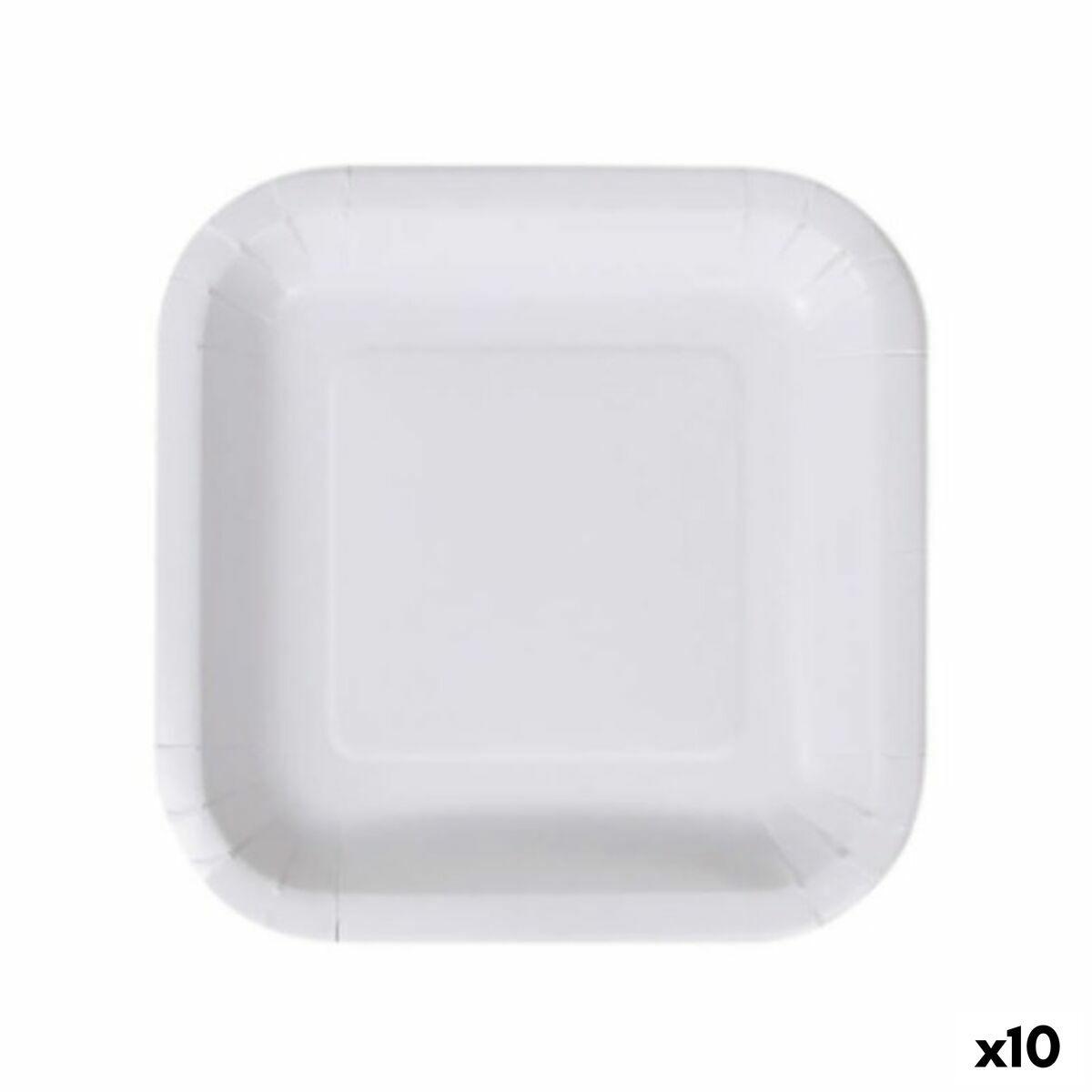Sada tanierov Algon Jednorázový; nevratný Biela Kartón 20 cm (10 kusov)