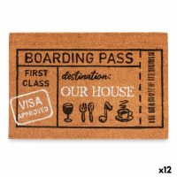 Rohožka Boarding Pass Prírodná 60 x 1 x 40 cm (12 kusov)