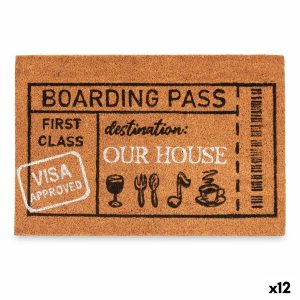 Rohožka Boarding Pass Prírodná 60 x 1 x 40 cm (12 kusov)