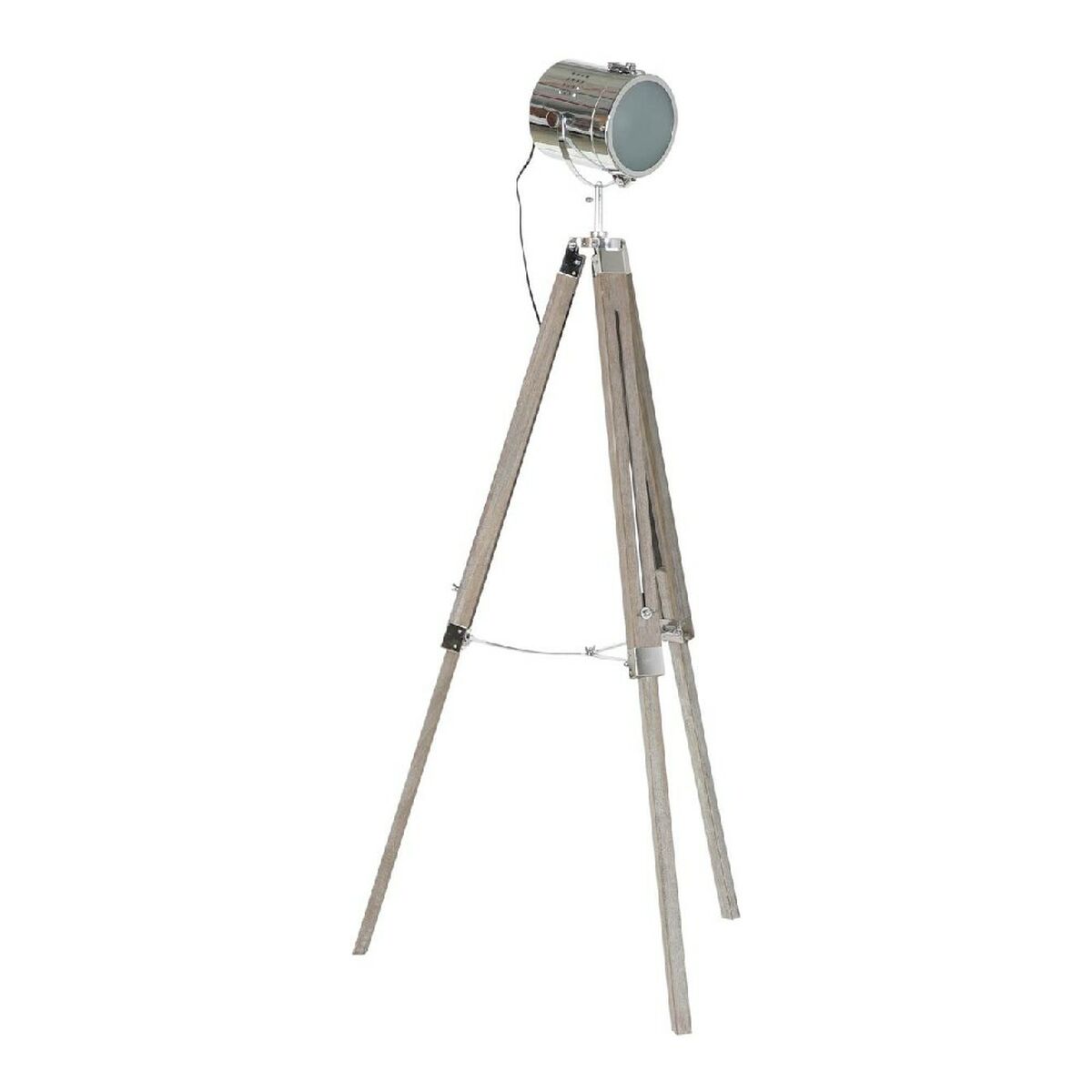 Stojaca lampa DKD Home Decor Kov Drevo Striebro Statív (66 x 66 x 142 cm)