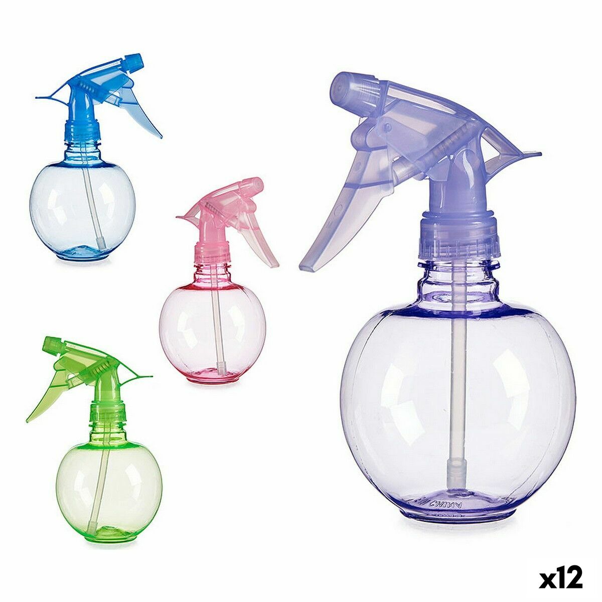 Rozprašovač Modrá zelená Purpurová Ružová Plastické 350 ml (12 kusov)