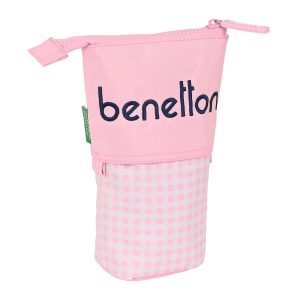 Peračník v tvare pohára Benetton Vichy Ružová (8 x 19 x 6 cm)