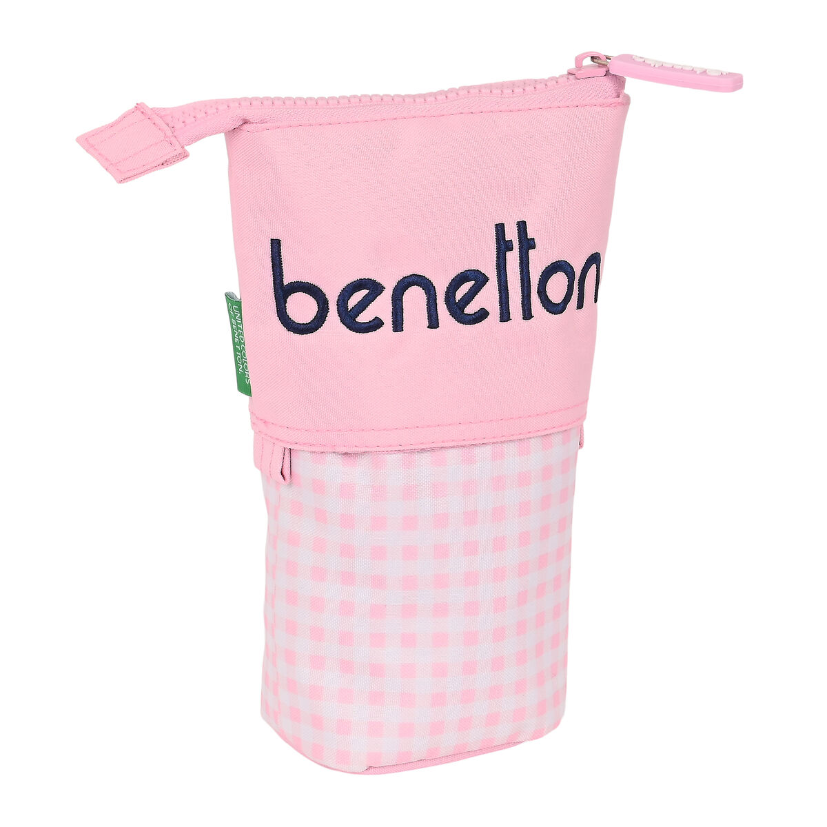 Peračník v tvare pohára Benetton Vichy Ružová (8 x 19 x 6 cm)
