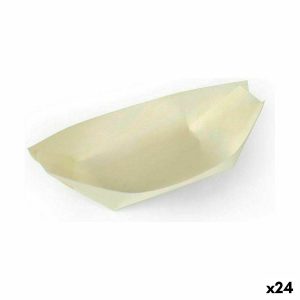 Sada misiek Algon Jednorázový; nevratný Drevo 10 Kusy 12,5 cm (24 kusov)