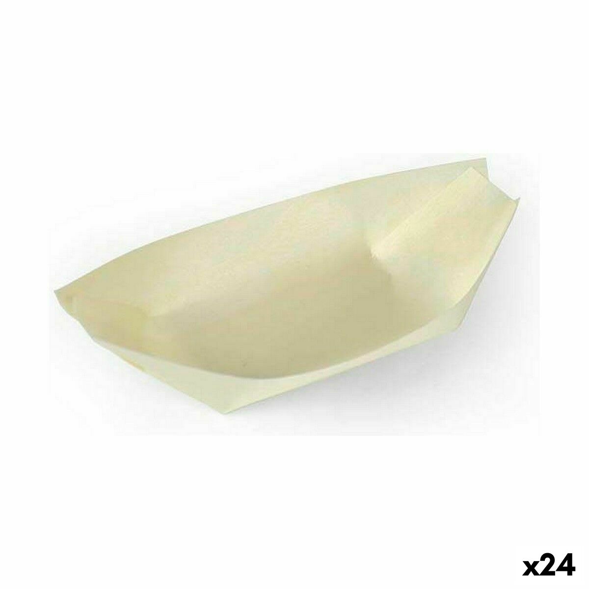 Sada misiek Algon Jednorázový; nevratný Drevo 10 Kusy 12,5 cm (24 kusov)