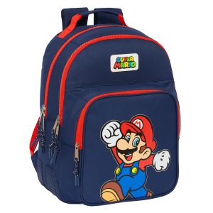Školský batoh Super Mario World Námornícka modrá 32 x 42 x 15 cm