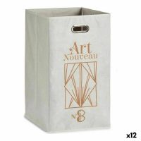 Košík Art Nouveau Biela Zlatá Kartón 60 L 35 x 57 x 35 cm (12 kusov)