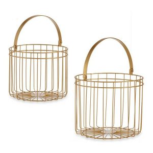 Kôš Zlatá Kov 25 x 35 x 25 cm Valcovitá (2 pcs)