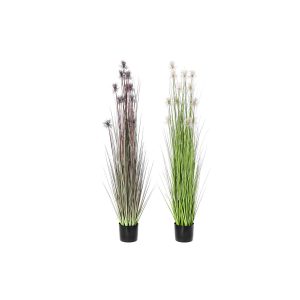 Okrasná rastlina DKD Home Decor 40 x 40 x 150 cm Ružová Fialová Polyetylén PVC (2 kusov)