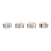 Tácka na chuťovky DKD Home Decor 19,7 x 19,7 x 1 cm Viacfarebná Kamenina