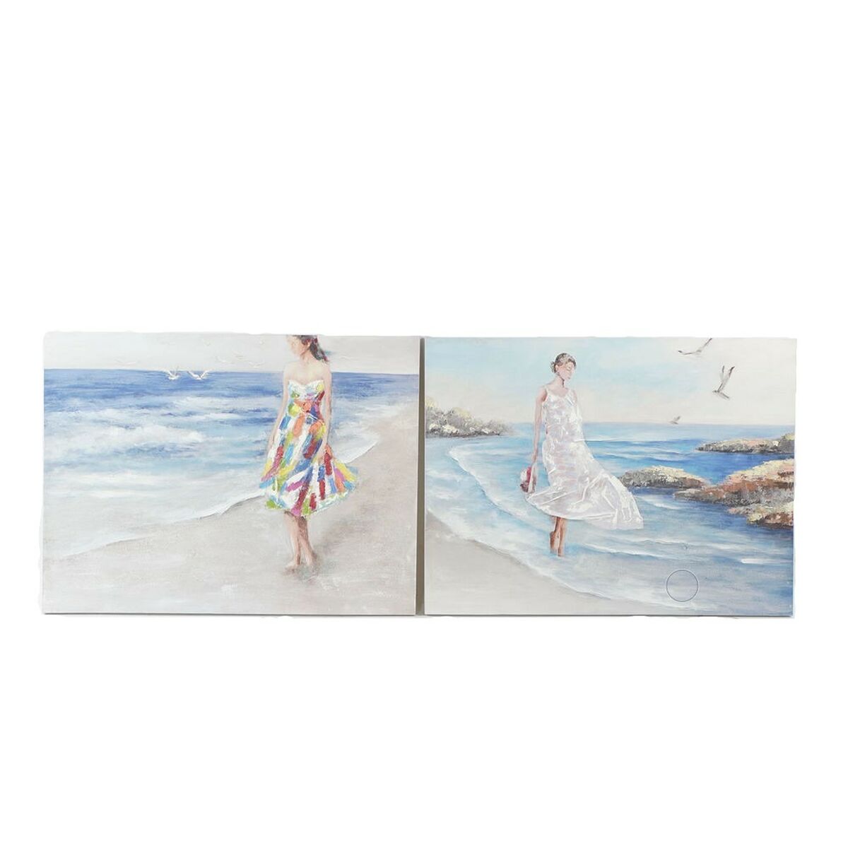 Maľba DKD Home Decor 120 x 3,5 x 90 cm Stredozemný (2 kusov)