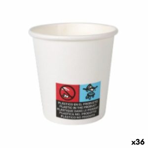 Sada pohárov Algon Kartón Jednorázový; nevratný Biela 36 Kusov 80 ml (50 Kusy)
