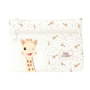 Dvojitý peračník Sophie la Girafe Béžová 23 x 16 x 3 cm