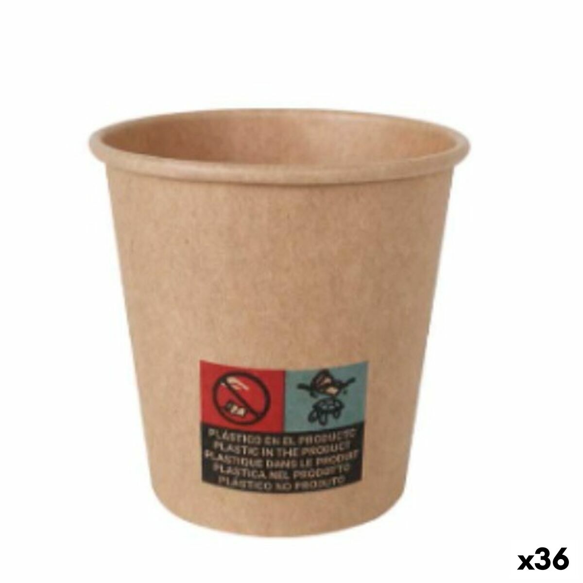 Sada pohárov Algon Kartón Jednorázový; nevratný 36 Kusov 120 ml (50 Kusy)