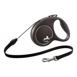 Vodítko pre psa Flexi BLACK DESIGN Striebristý XS