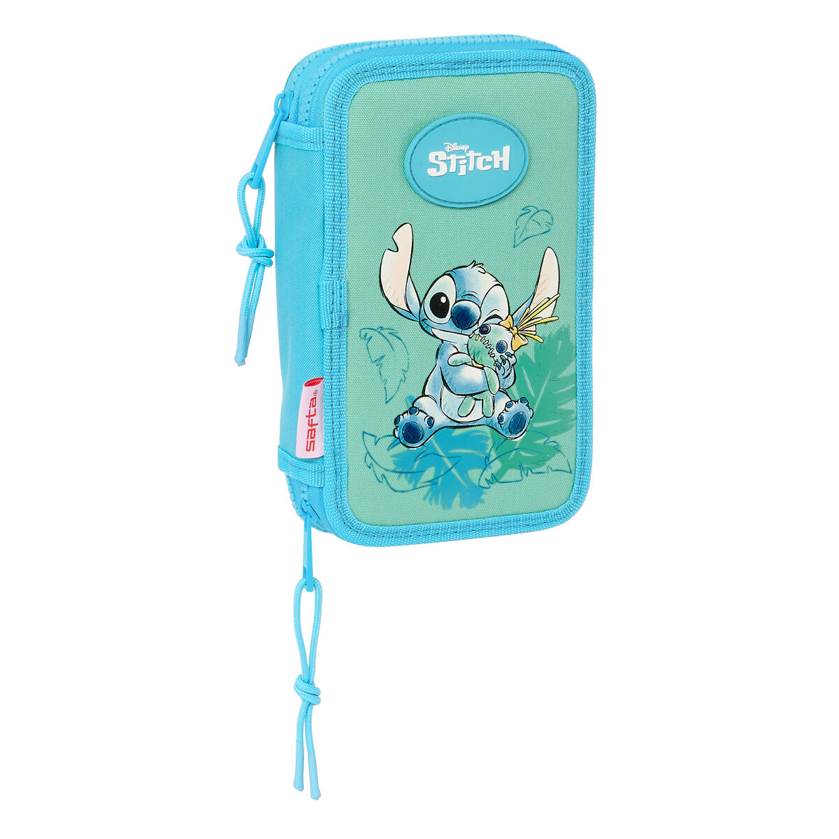 Dvojitý peračník PLUMIER Lilo & Stitch Aloha Tyrkysový 12.5 x 19.5 x 4 cm 28 Kusy