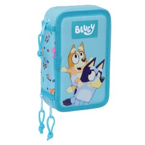 Trojitý peračník Bluey Nebeská modrá 12,5 x 19,5 x 5,5 cm 36 Kusy