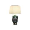 Stolná lampa Home ESPRIT Biela zelená Tyrkysový Zlatá Keramický 50 W 220 V 40 x 40 x 59 cm