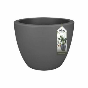 Kvetináč Elho Antracit ? 39 cm Plastické Okrúhly