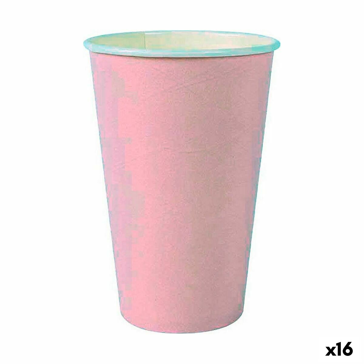 Sada pohárov Algon Jednorázový; nevratný Kartón Ružová 7 Kusy 450 ml (16 kusov)