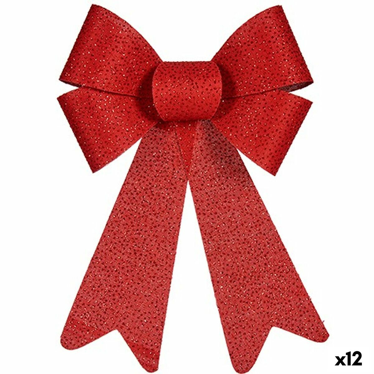 Laso Vianočná ozdoba Červená PVC 16 x 24 x 4 cm (12 kusov)