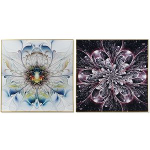 Maľba DKD Home Decor 80 x 3 x 80 cm (2 kusov)