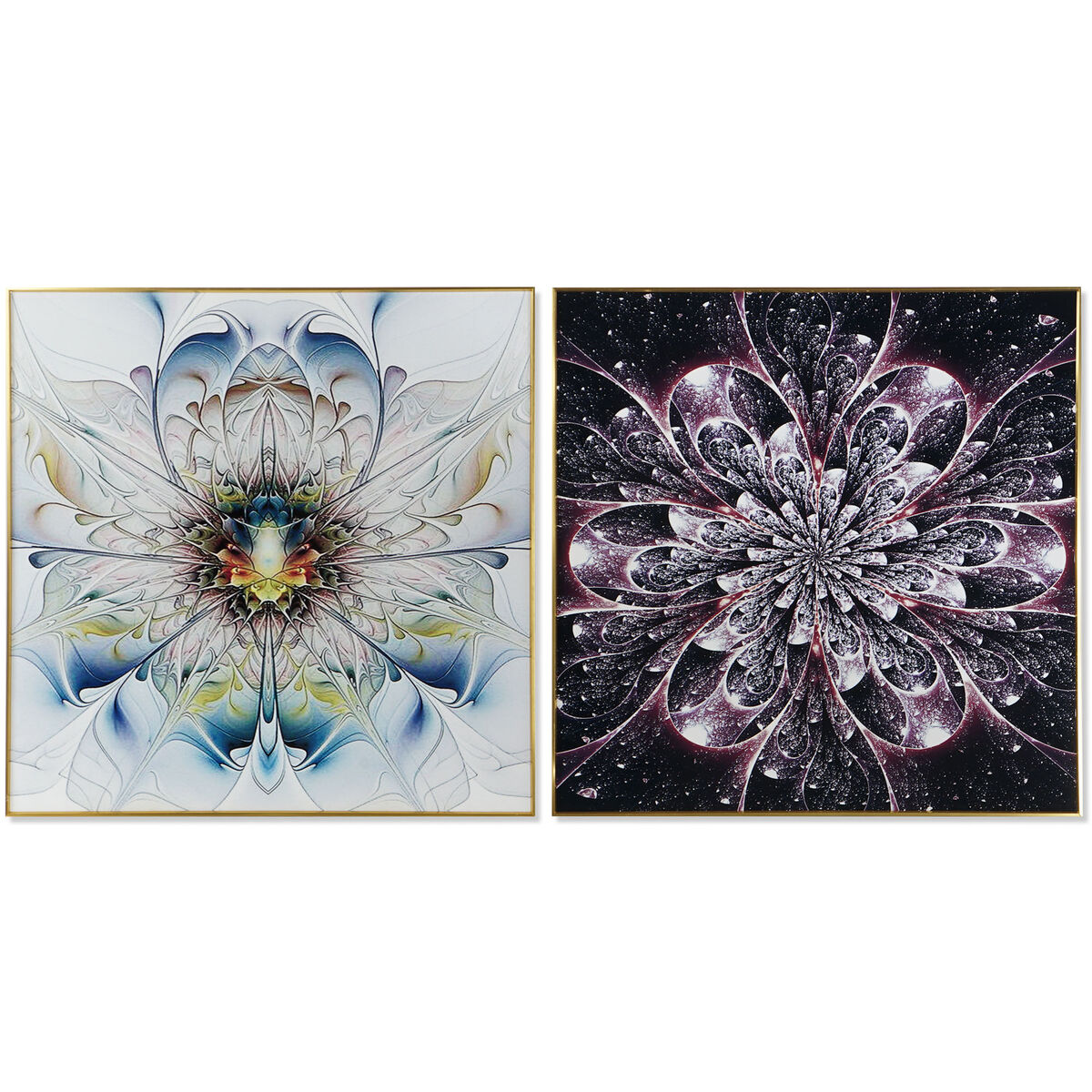 Maľba DKD Home Decor 80 x 3 x 80 cm (2 kusov)