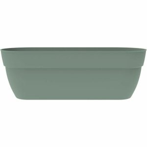 Kvetináč EDA zelená ? 30 cm Plastické Ovál Moderný