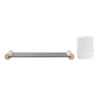 Tácka na chuťovky DKD Home Decor Biela Čierna Kamenina Tabuľa 33 x 10 x 5,8 cm