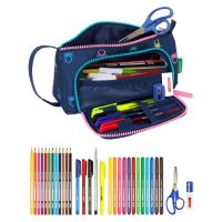 Školský peračník s náplňou Benetton Cool Námornícka modrá 20 x 11 x 8.5 cm (32 Kusy)