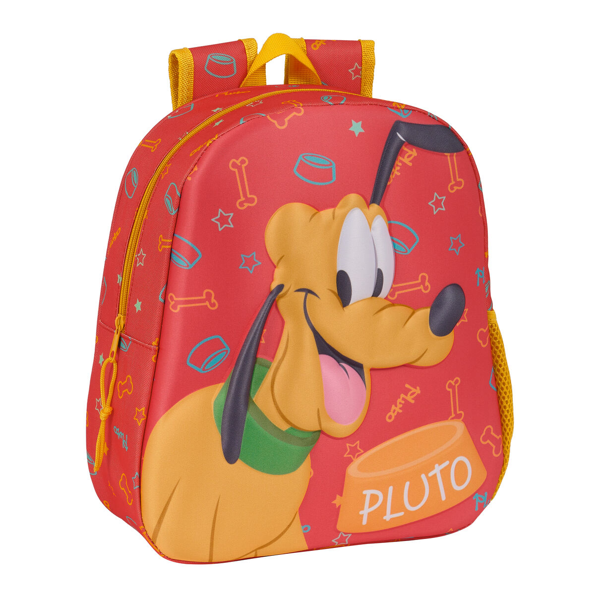 Batoh pre deti 3D Clásicos Disney Pluto Oranžová 27 x 33 x 10 cm
