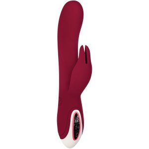 Vibrátor na stimuláciu bodu G Evolved Bunny Červená