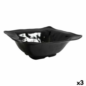 Miska na šalát AIR Inde 143888 Porcelán 36,5 x 35,8 x 13,6 cm (3 kusov) (36,5 x 35,8 x 13,6 cm)