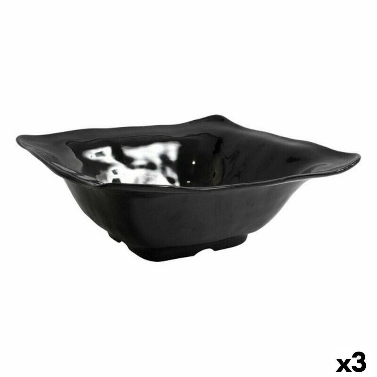 Miska na šalát AIR Inde 143888 Porcelán 36,5 x 35,8 x 13,6 cm (3 kusov) (36,5 x 35,8 x 13,6 cm)