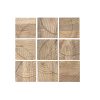 Dekorácia na stenu Home ESPRIT Prírodná Moderný List rastliny 90 x 3 x 90 cm (9 Kusy)