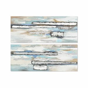 Maľba DKD Home Decor 150 x 3 x 60 cm Abstraktný Moderný (2 kusov)